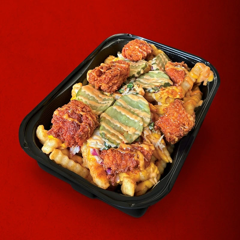 Regular top loaded fries